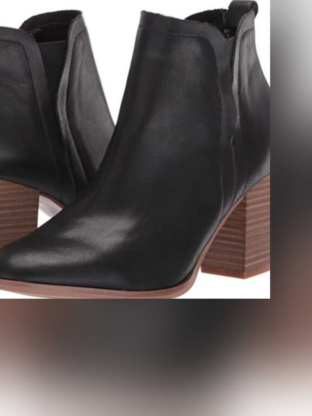 Black Designer Leather Booties Size 11 New